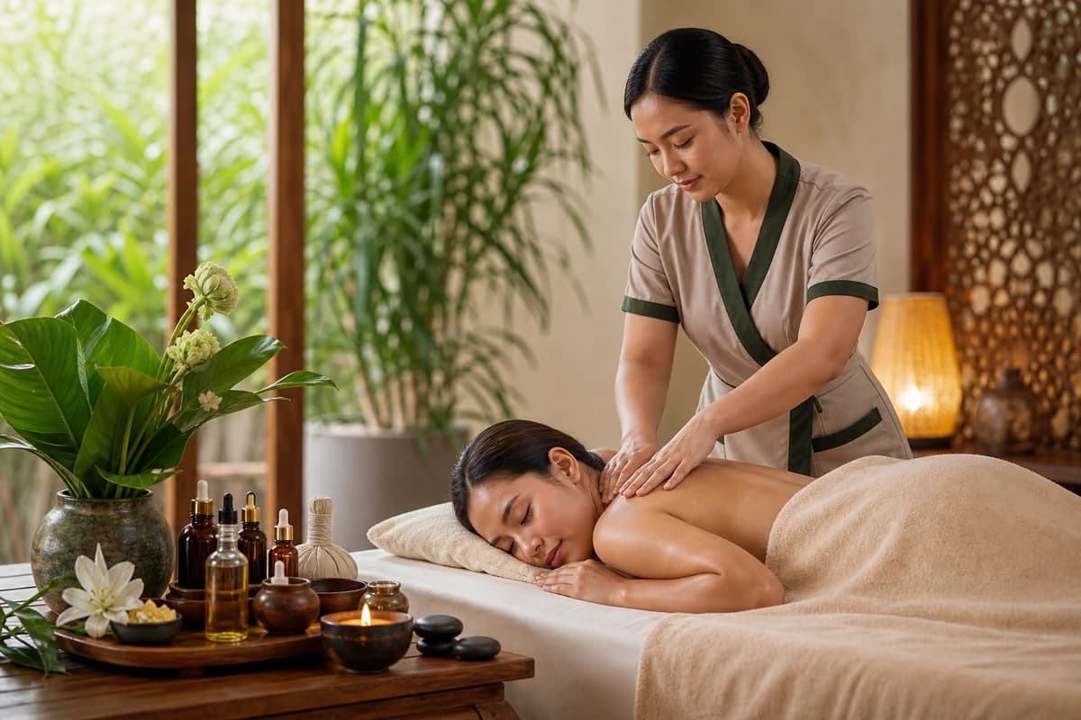 Aromatherapy service at Cradle Massage and Wellness Spa