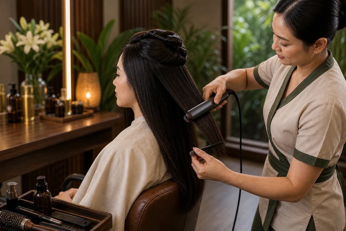 Hair Iron service at Cradle Massage and Wellness Spa
