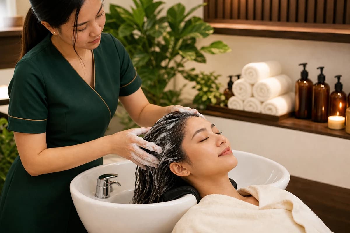 Shampoo Only service at Cradle Massage and Wellness Spa