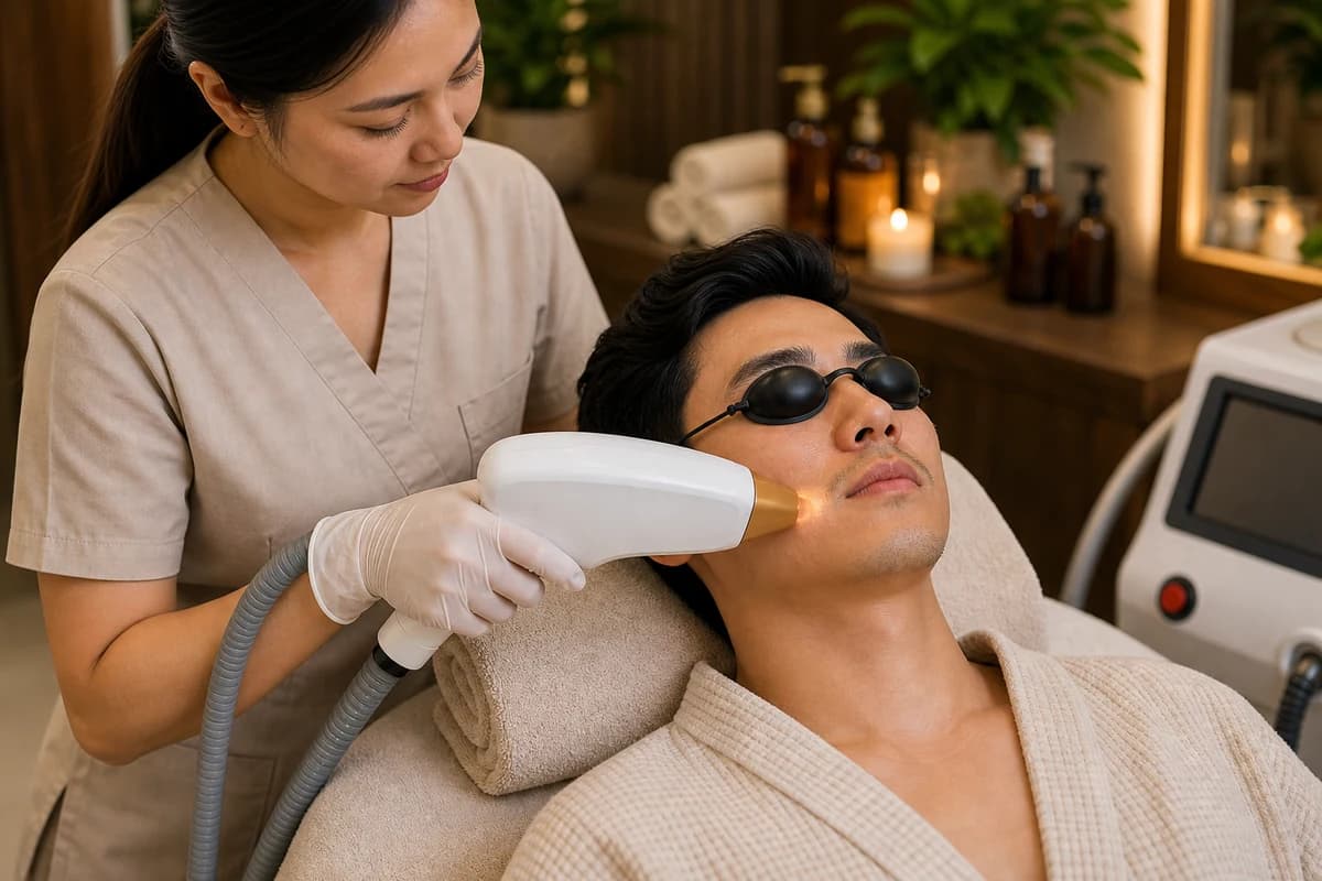Diode Laser Mustache service at Cradle Massage and Wellness Spa