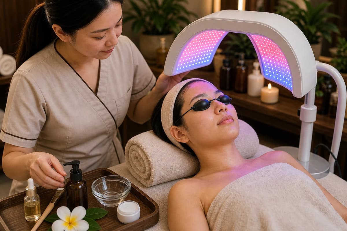 PDT Light service at Cradle Massage and Wellness Spa